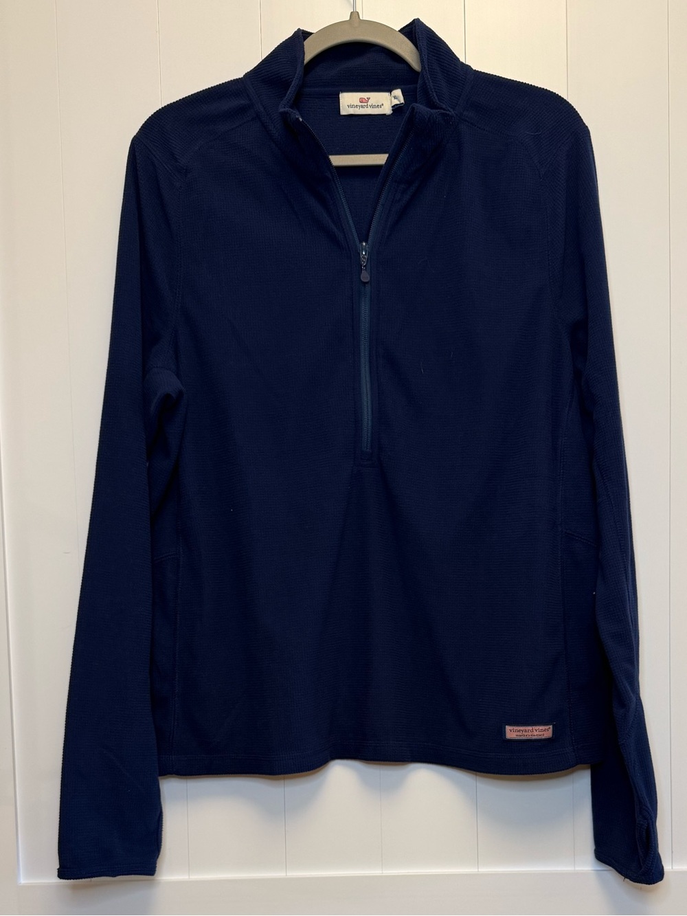 Vineyard Vines Men's Navy Half-Zip Pullover Sweater